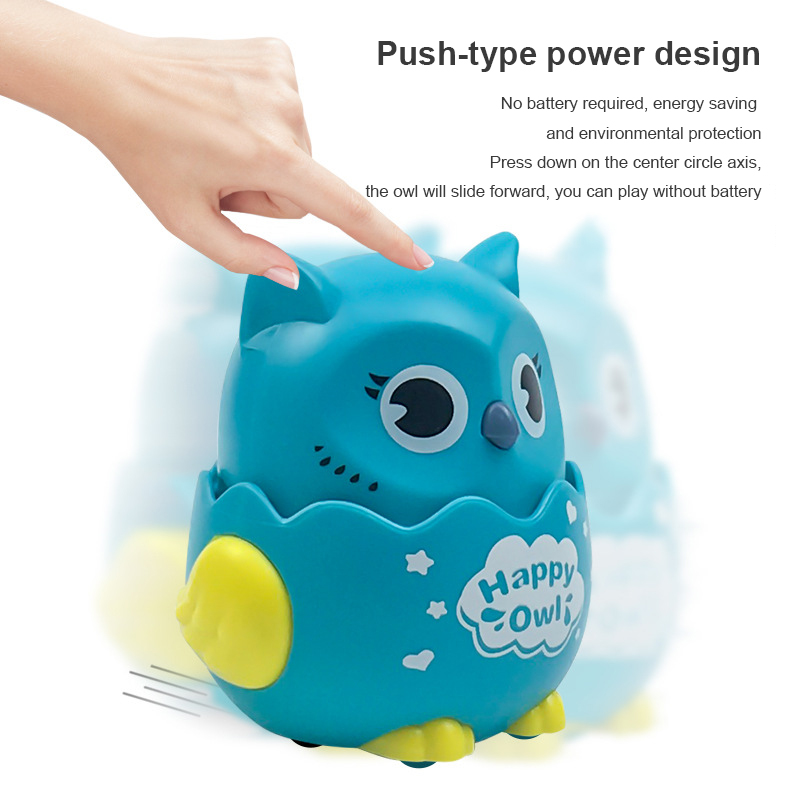 1pc Funny Owl Inertial Car Classic Wind Up Toys Baby Boy Girl Pull Back Toys Kindergarten Kids Christmas Gifts Inertial Toy Car