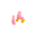 2Pairs Doll Roller Skates Play Shoes For Doll Decorative Toy Kids Pink Girls Toy Accessories Party Gift Decor New