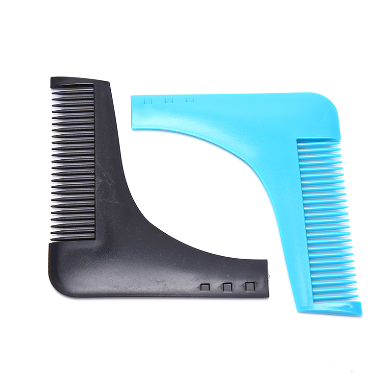 Men Beard Mustache Comb Beard Shaping Comb for Man Gentleman Facial Hair Styling Template Stencil Moustache Comb Beard Care 1pc