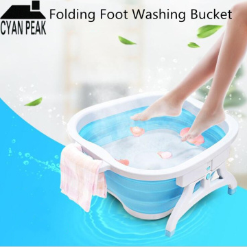 Foot Basin Bucket Folding Bucket Container Foot Tub Spa Foldable Massage Basin Portable Washtub Health Care Bath Pressure