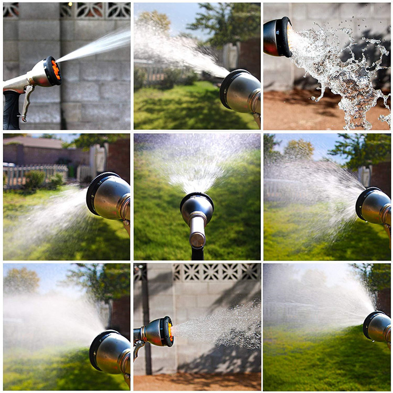 DWZ Garden Water Gun Hose Nozzle Mutifunctional Adjustable Nozzl Car Washing Garden High Pressure Sprayer Garden Water Hose