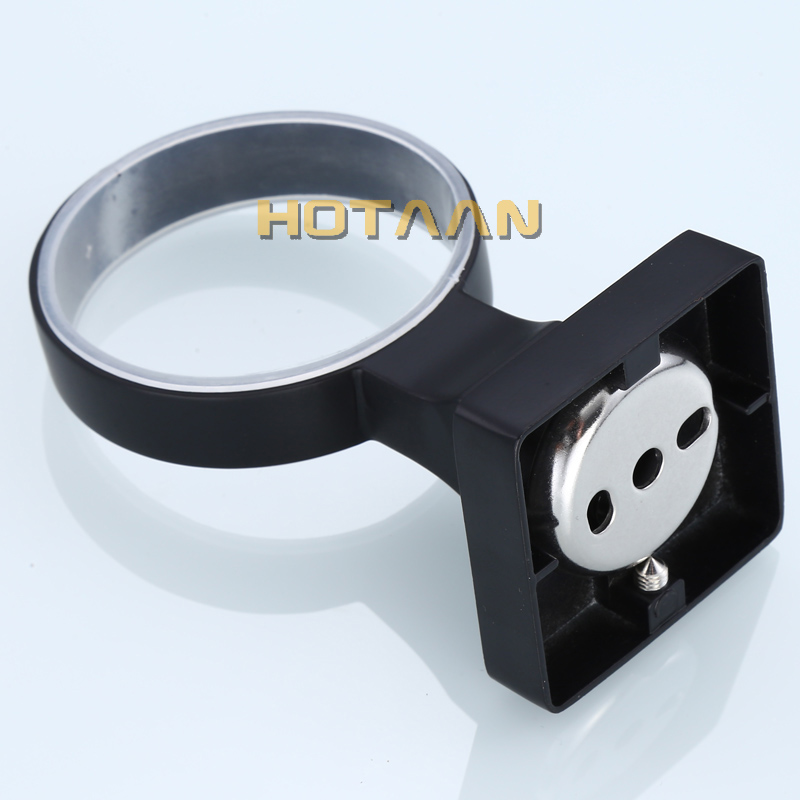 Free shipping Vintage Black Color Stainless Steel Bathroom Accessories Tumbler Holder Tooth Cup Holder YT-10797-H