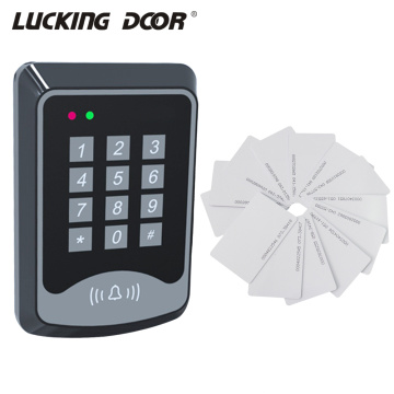 125Khz RFID Proximity Card Keypad Access Control System Device Machine RFID Card Reader Door Lock System 1000 user Keyfobs Cover