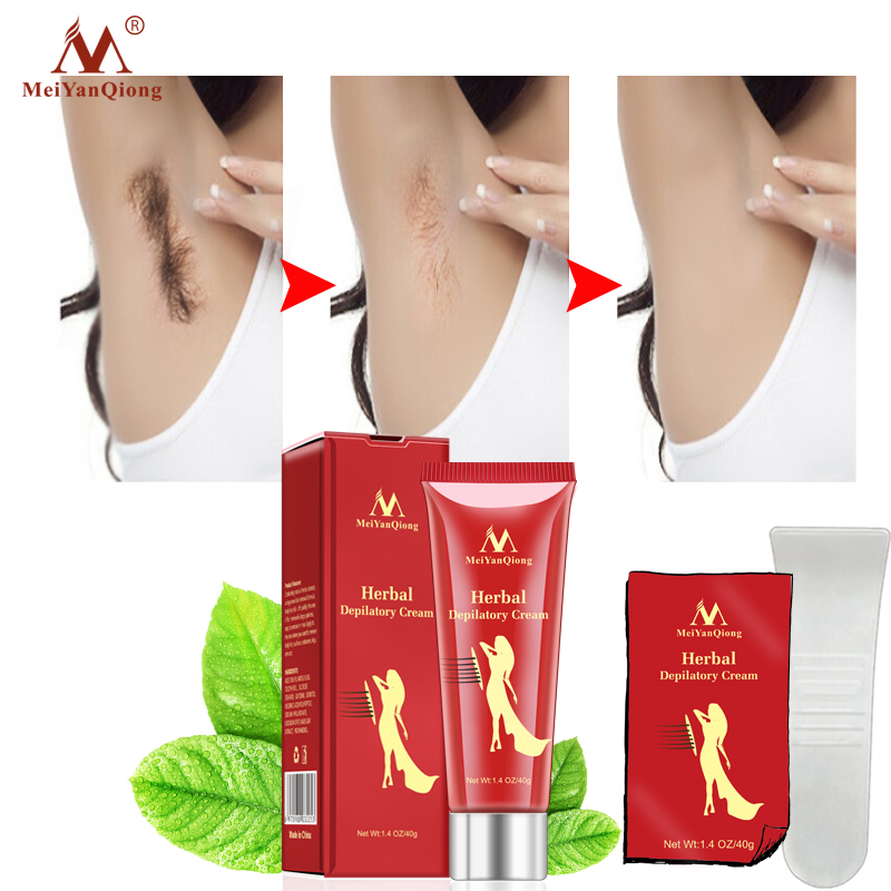 40g Herbal Hair Removal Cream Depilatory Underarm Leg Hair Removing Prevents Hair Growth Mild Moisturizing Non-Irritating Cream