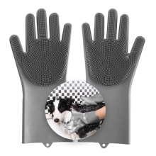 Pet Bathing Scrubber Gloves