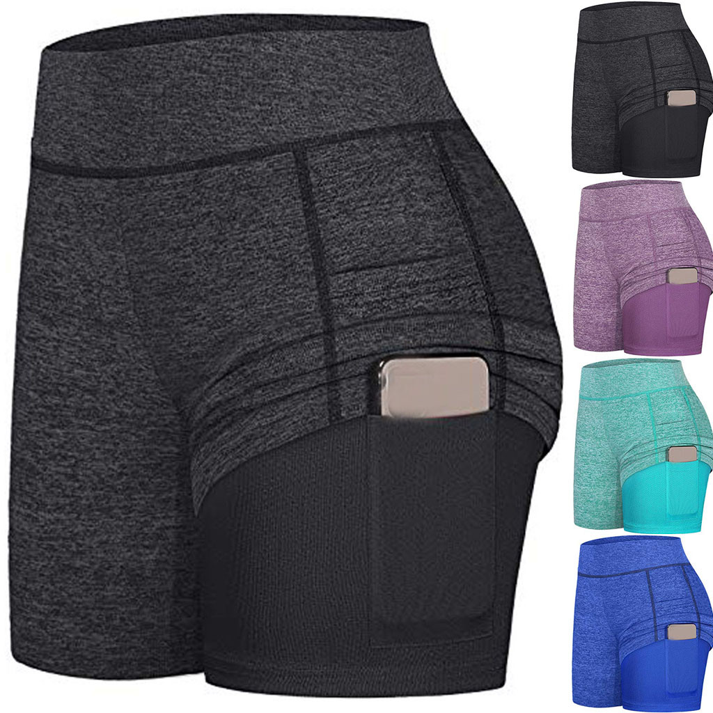 Women's Tennis Skirts Run yoga Inner Shorts Elastic Sports Golf Pockets Shorts Badminton Tennis Sports Uniform Girl Golf Wear p2