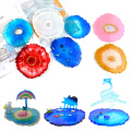 Agate Coaster Resin Casting Mold Silicone Epoxy Mould DIY Craft Decorative Crafts Coasters Jewelry Tray Making Tool