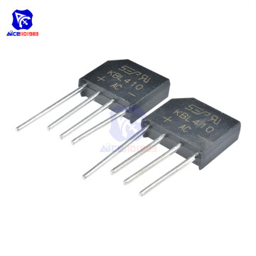 10PCS/Lot Bridge Rectifier Diode KBL410 SIP-4 4A 1000V Single Phase Bridge Rectifier Original Integrated Circuit