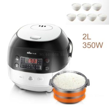 2L Electric Rice Cooker Intelligent Rice Cookers with Dual-side Non-stick Inner Easy Clean IDM Panel 14 Menus
