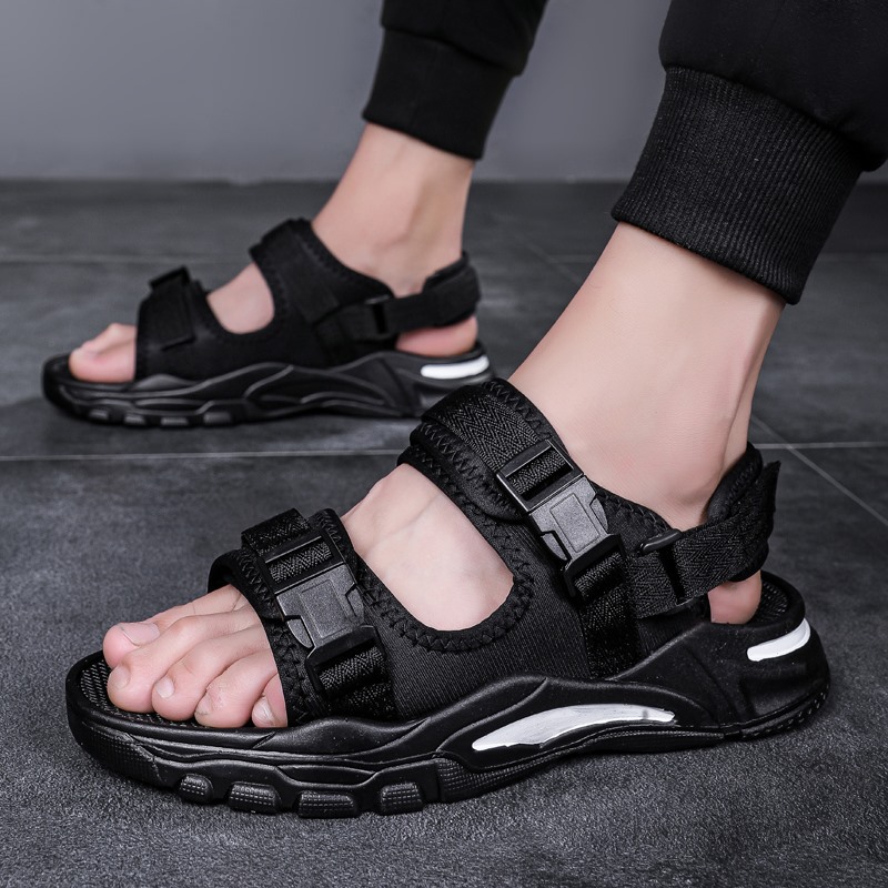 ZPXHSM New Classics Style Men Sandals Outdoor Walking Summer Shoes Anti-Slippery Beach Shoes Comfortable Soft Men Slippers F95