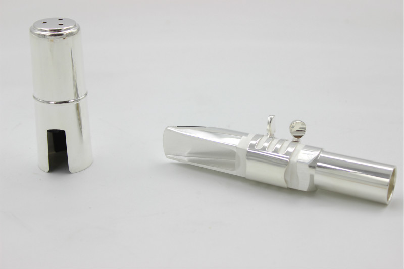 New Arrival Brass Silver Plated Baritone Saxophone Mouthpiece High Quality Musical Instrument Accessories Size 5 6 7 8 9