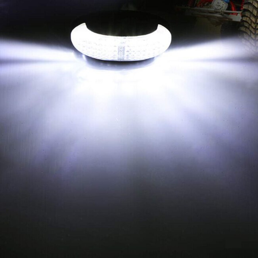Fuleem 10PCS White 4 LED Side Marker Tail Light LED 12V 24V Clearance Lamp Waterproof for Truck Trailer