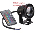 RGB/RGBW/RGBWW LED Underwater Light 10W Waterproof Swimming Pool Light Submersible Spotlight Pond LED Sliver/Black 10pcs/lot