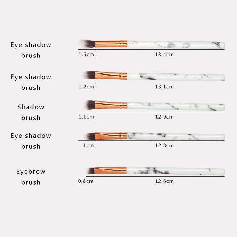 Hot 10 pcs/Set Marbling Makeup Brush Eye Shadow Women Makeup Brush Foundation Brush Contouring Brush Makeup Tools Sets TSLM1