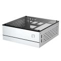 B01 Mini ITX Computer Case Chassis Aluminum/Glass Briefcase Desktop PC Enclosure Dropship