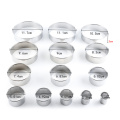 14pcs/Set Stainless Steel Round Cookie Moulds Practical Biscuit Cutters Circle DIY Mousse Cake Dessert Pastry Decorating Tool