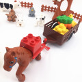 Animals Farm Horse Accessories Building Blocks Eduactional Toys for Children Compatible with Duploed Parts Baby Toy kids gift