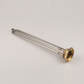 DN32 1-1/4" copper thread immersion water heater element with long Ariston thermostat,42mm flange electric heat tube