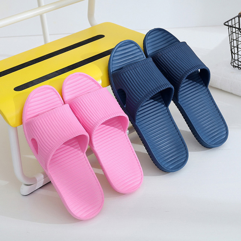 Indoor Eva Plastic Soft Bottom Sandals And Slippers Home Hotel Women's Shoes Summer Non-slip Floor Tow Bathroom Slippers Men