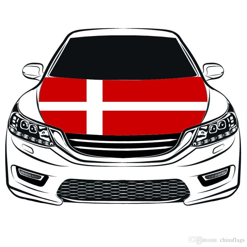 The World Cup Denmark Flag Car Hood Cover Jpg