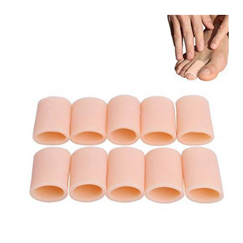 10pcs=5Pairs Little Toe Tube Corns Blisters Corrector Protector Bunion Toe Finger Protection Sleeve Foot Care Pedicure Tools