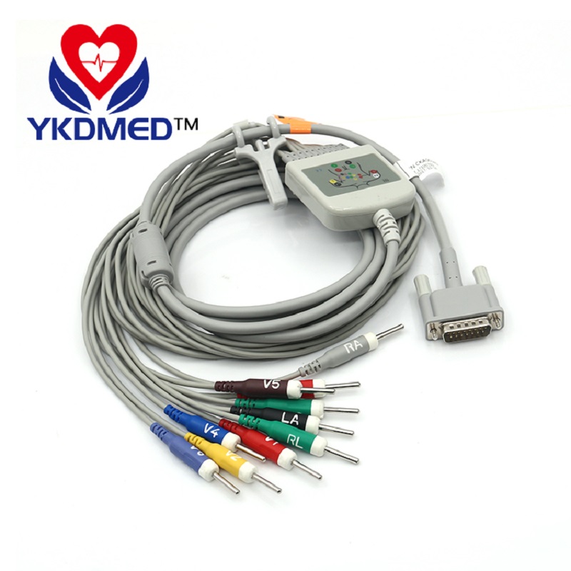 EKG cable leadwires with 10 leads for patient monitor M1170A,M1711A,M1712A, M2662/20Resistance