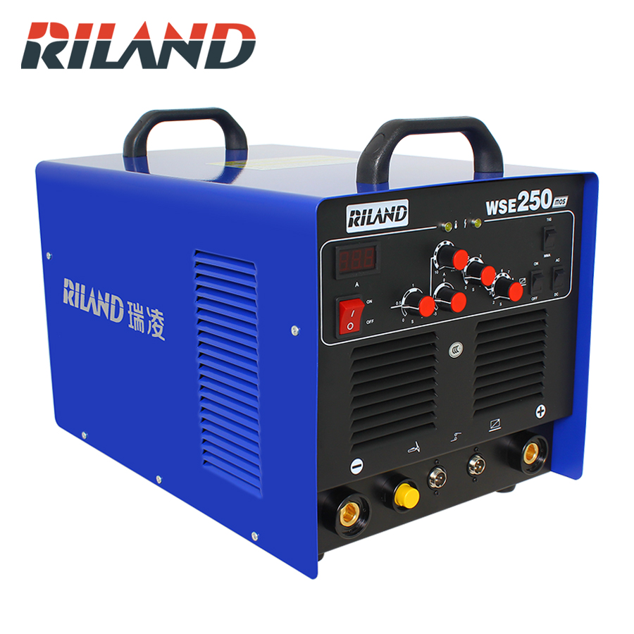 RILAND WSE250 TIG AC/DC Aluminum Tig/Stick Welder Square Wave Inverter Welding Equipment with Accessories Tools