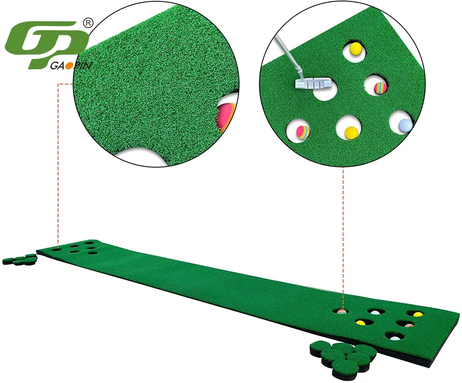 Hot Sell Golf Practice Putting Green Practice Putting Green Game Putting Mat 12 Holes Putting Trainers Golf Mats3