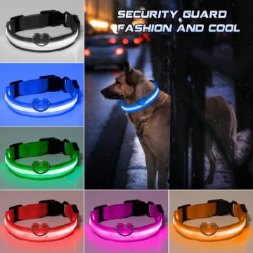 Pet Luminous Collar Nylon Dog Collar Luminous Dog Leash In Night Safety Luminous Luminous Dog Luminous Luminous Collar