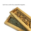 HOT-Bamboo Incense Burner Hand Carving Hollow Stick Incense Plate Holder Joss Stick Box Lying Censer For Home Decor Living Room