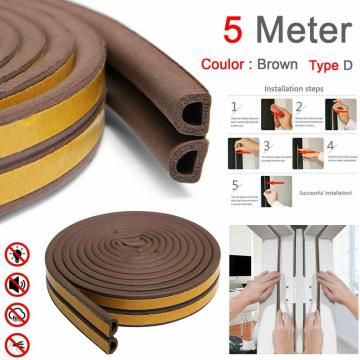 5/10M Flexible Door Bottom Sealing Strip Guard Sealer Stopper Door Weatherstrip Guard Wind Dust Blocker Sealer Stopper Door Seal