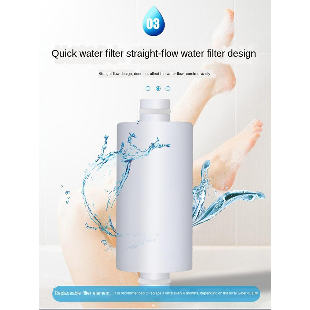 Shower Head Filter Purifier Hard Water Bath Filtration Shower Purifier Bathing Water Filter Water Treatment Health Softener
