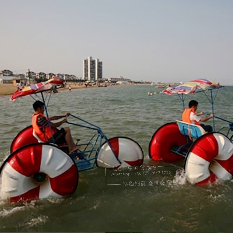 Waterpark Pedal Boat Family entertainment Amusement Park Aqua Cycle 3 Wheels Bicycle Bike Water Trike Water Tricycle