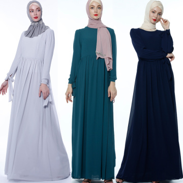 Solid Color Abaya Turkish Muslim Dress Abayas For Women Hijab Dresses Caftan Dubai Kaftan Prayer Islam Clothing Djelaba Femme