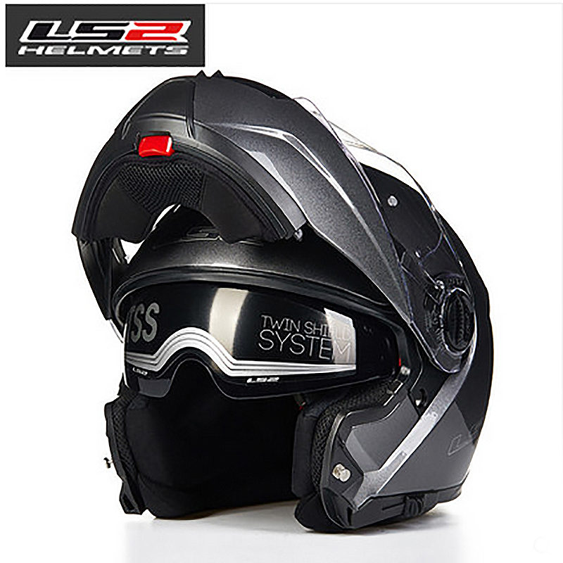 New Arrival LS2 FF325 Modular Motorcycle Helmet Racing Man Flip Up Helmet casco moto capacete ls2 Helmet With Dual Lens DOT