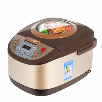 Electric Rice Cooker 5L Timing Reservation Food Heating Pressure Cooking Steamer 2-8 People Soup Stew Pot Cake 24H EU US