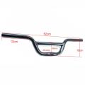 BMX bike double handlebar Swallow 25.4*100H*520mm Aluminum Alloy handle bar Tube bicycle parts bicycle Accessories