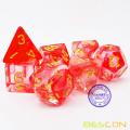 Bescon Crystal Blush 7-pc Poly Dice Set, Bescon Polyhedral RPG Dice Set Crystal Blush