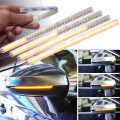 sales Car Rearview Mirror Indicator Lamp Streamer Strip Flowing Turn Signal Lamp Amber LED Car Light Source 28 SMD