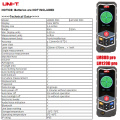 UNI-T digital laser distance meter Curvature measurement rangefinders handhled curve measurement 50m 80m 120m large HD display