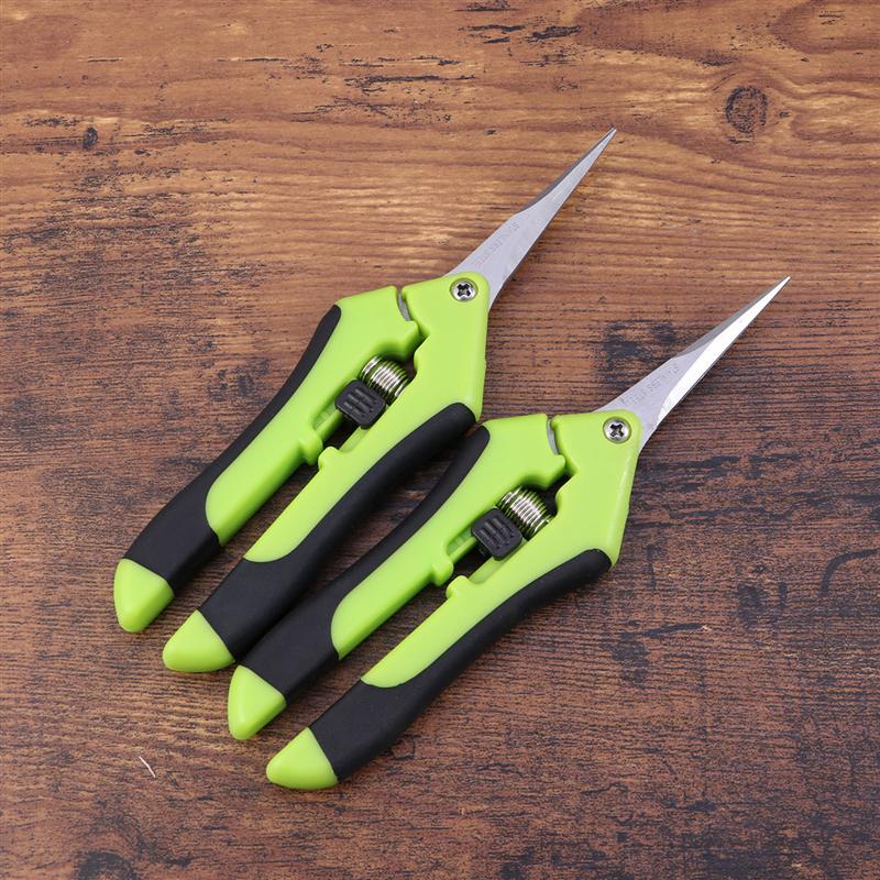 4Pcs Garden Pruning Shears Stainless Steel Pruning Tools Hand Pruner Cutter Grape Fruit Picking Weed Potted Branches Pruner