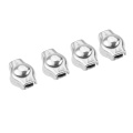DRELD 4Pcs M2 316 Stainless Steel Simplex Wire Rope Clip Fixing 2mm Cable Clamps Caliper