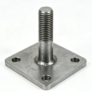 Structural Column Base Anchor with Plate