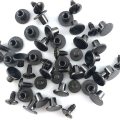 100sets Round Flat Head Leather Fasteners Sturdy Binding Rivets Male and Female Screws Belt Accessories Garment Trimmings