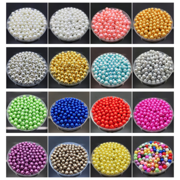 4 6 8 10mm Imitation Pearls Acrylic Round Pearl Spacer Loose Beads DIY Jewelry Making Necklace Bracelet Earrings Accessories