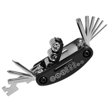 Multitool Bicycle Repair Tools Chain Hex Spoke Wrench Screwdriver 15 In 1 Cycling Wrench Carbon Steel Bicycle Tool