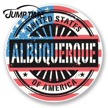Jump Time for Albuquerque USA Vinyl Sticker Travel Luggage Tag Laptop Car Gift Car Assessoires Decals Vinyl Car Wrap DIY