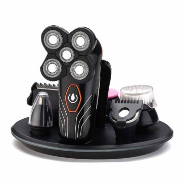 UKLISS 5 In 1 4D Electric Shaver Men Razor Hair Trimmer Facial Brush Rechargeable Shaving Machine For Man 2021 USB Razors Shaver