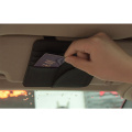 Car Sun Visor Organizer Holder PU Leather Sunglass CD DVD Card Stowing Case Auto Storage Holder Clip Holder Car Styling
