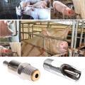 5 pcs Stainless Steel Pig Nipple Automatic Livestock Useful Silver Tone Sheep Waterer Drinker High Quality Pig dirinking water